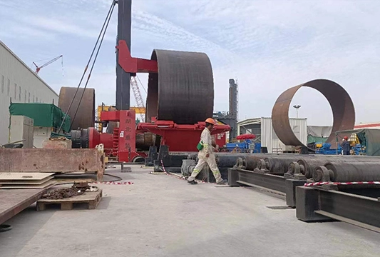 Perfectly Rolled Heavy-Duty Coiling Machine For Offshore Wind Power Project - Lamprell UAE - 翻译中...