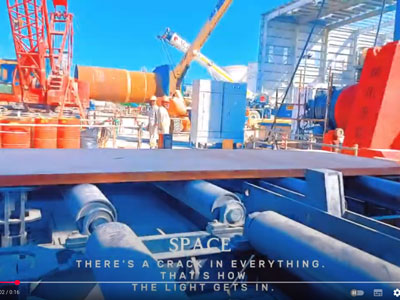 Sito degli emirati arabi uniti-rullatrice completamente idraulica a 3 rulli